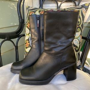 Vintage 1990s Tommy Hilfiger Square Toe Boots